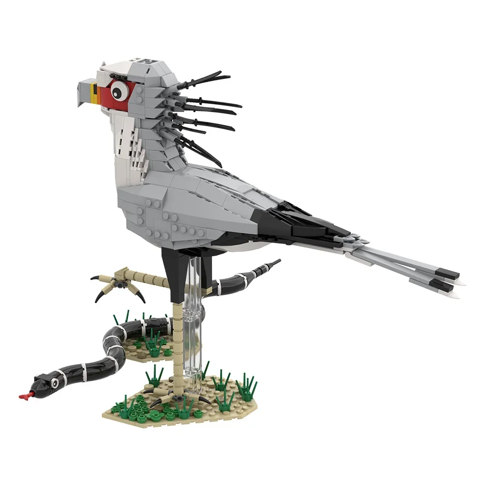 

Gobricks MOC The Killer Queen SecretaryBird Building Blocks Модель SecretaryBird Animal Bricks Сборные игрушки Детские подарки на день рождения