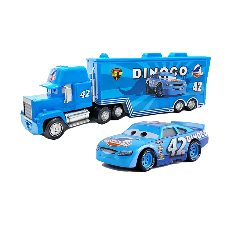 Autos und LKWs mit Anhänger, Modellautos, Anime-Figuren, Mack Semi-Hauler, Rust-eze Rennwagen, Spielzeug-Containertrucks, Kindergeburtstagsgeschenke – Detail 28