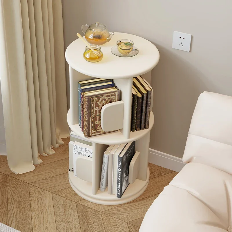 

Cream Wind Living Room 2024 New Bookshelf White Small Size Corner Shelf What looks good next to the sofa