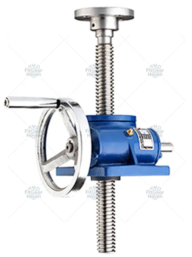 SWL1T/2.5T/5T Leading Screw Lifting Collar Cigar Handoperated Worm Worm SWL Lifting Reducer Fixed Lifting Platform Electric Hand