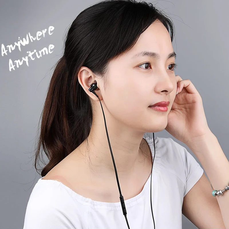 Awei ES-30/50/70TY Wired Earphone For iphone Samsung Xiaomi Earbuds Stereo Headset With Micr Metal In Ear Super Bass Earphones