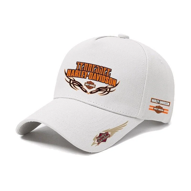 For Harley Davidson PA1250 Softail Sportster VRSC X48 Outdoor Sunscreen Motorcycle Fashion Logo Cotton Adjustable Baseball Hat view 2