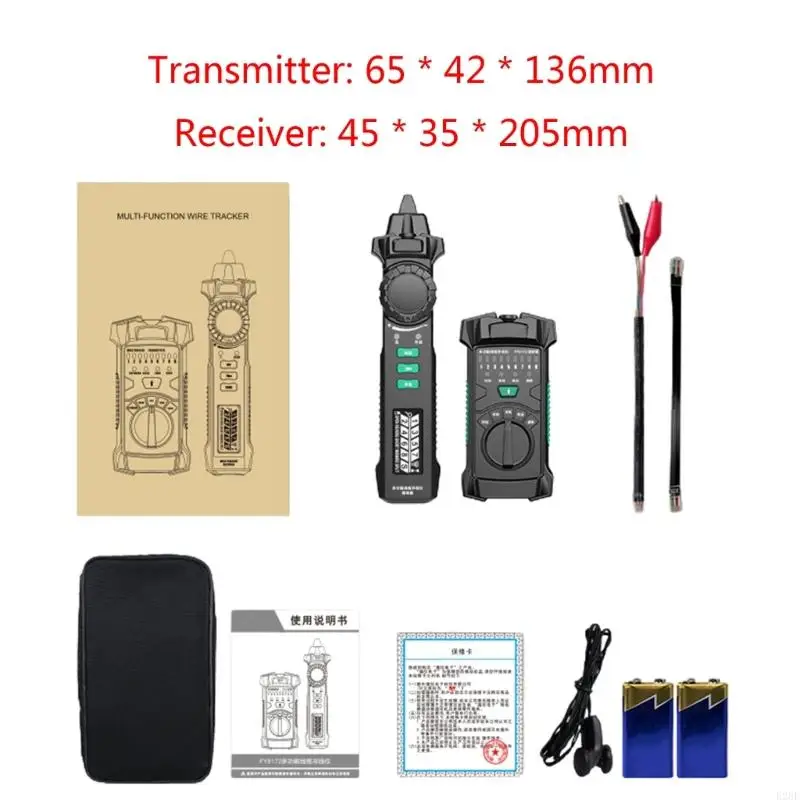 E28F Ethernet-Network Cable Probador Verifique RJ45/RJ11 Medidos red Prueba cable Sensitive Cable Tester Lcdscreen