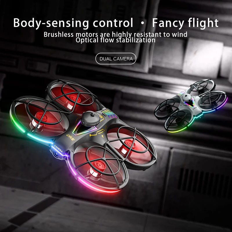 RH830 Professional 4K HD Drone with Laser Obstacle Avoidance & LED Lights, RC Aerial Photography Quadcopter Gift Toys Hobbies