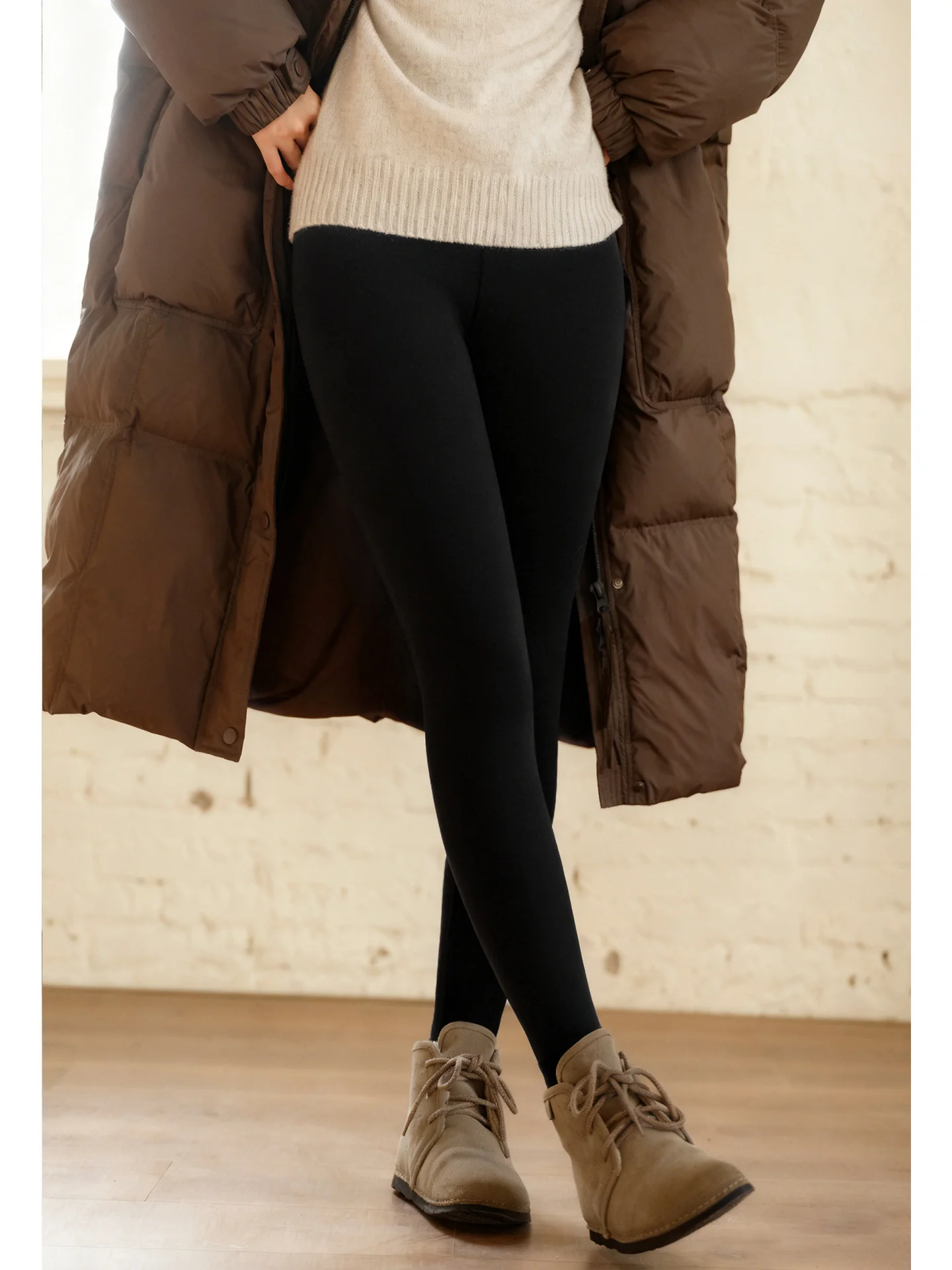 

Thiened High Elastic Camere Qui Warm German Velvet Women's Pants Winter Base Layer Trousers Slimming Effect Outerwear