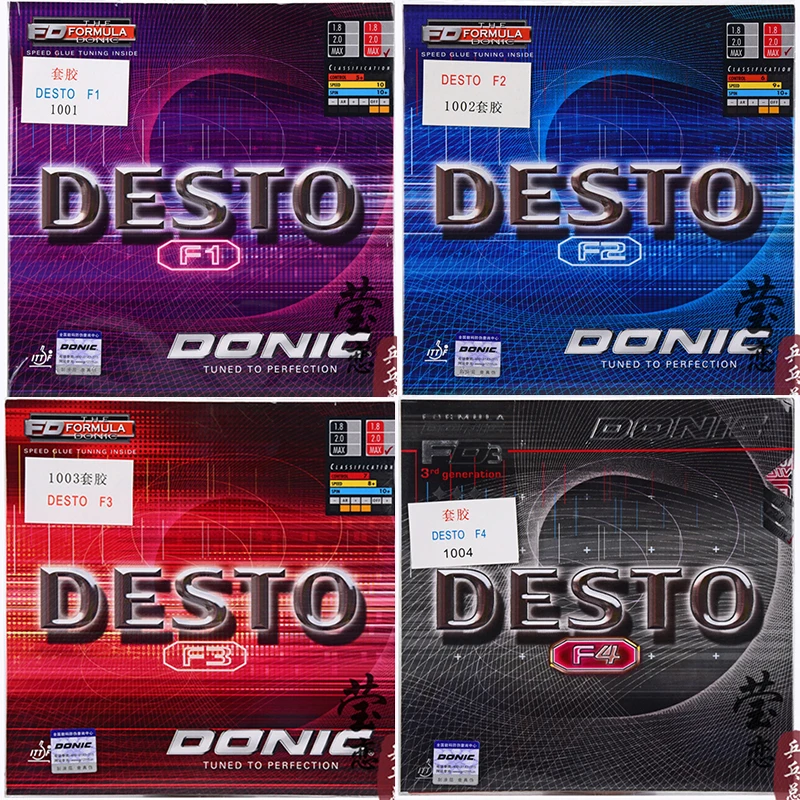 

DONIC DESTO F1 F2 F3 F4 table tennis rubber made in Germany pimples in non tacky for table tennis racket