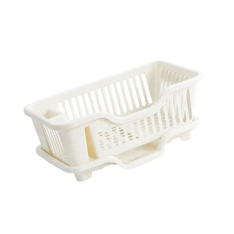 31BC Thick Car Bowls Rack Organiser with Drain Board & Storage Compartments 43Cm