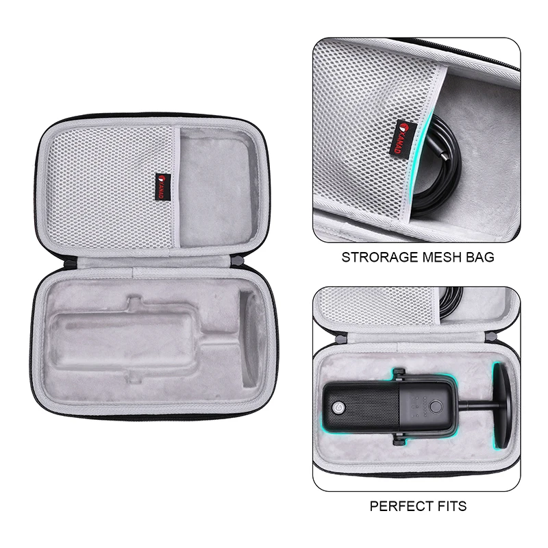 Custodia rigida XANAD EVA per custodia protettiva per microfono a condensatore Elgato Wave 3/1