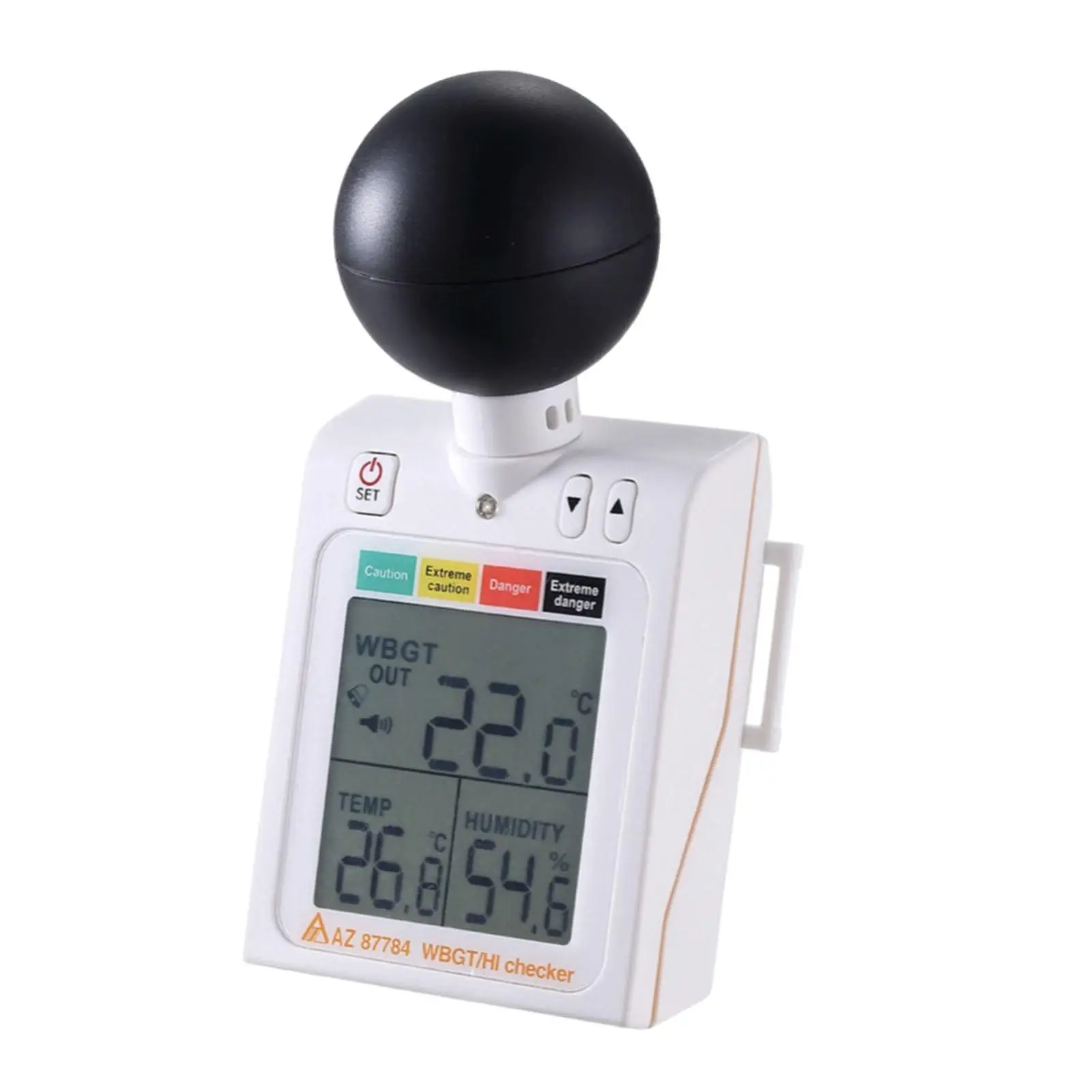 

Heat Stress WBGT Meter with Black Ball Simple Digital Thermometer Hygrometer