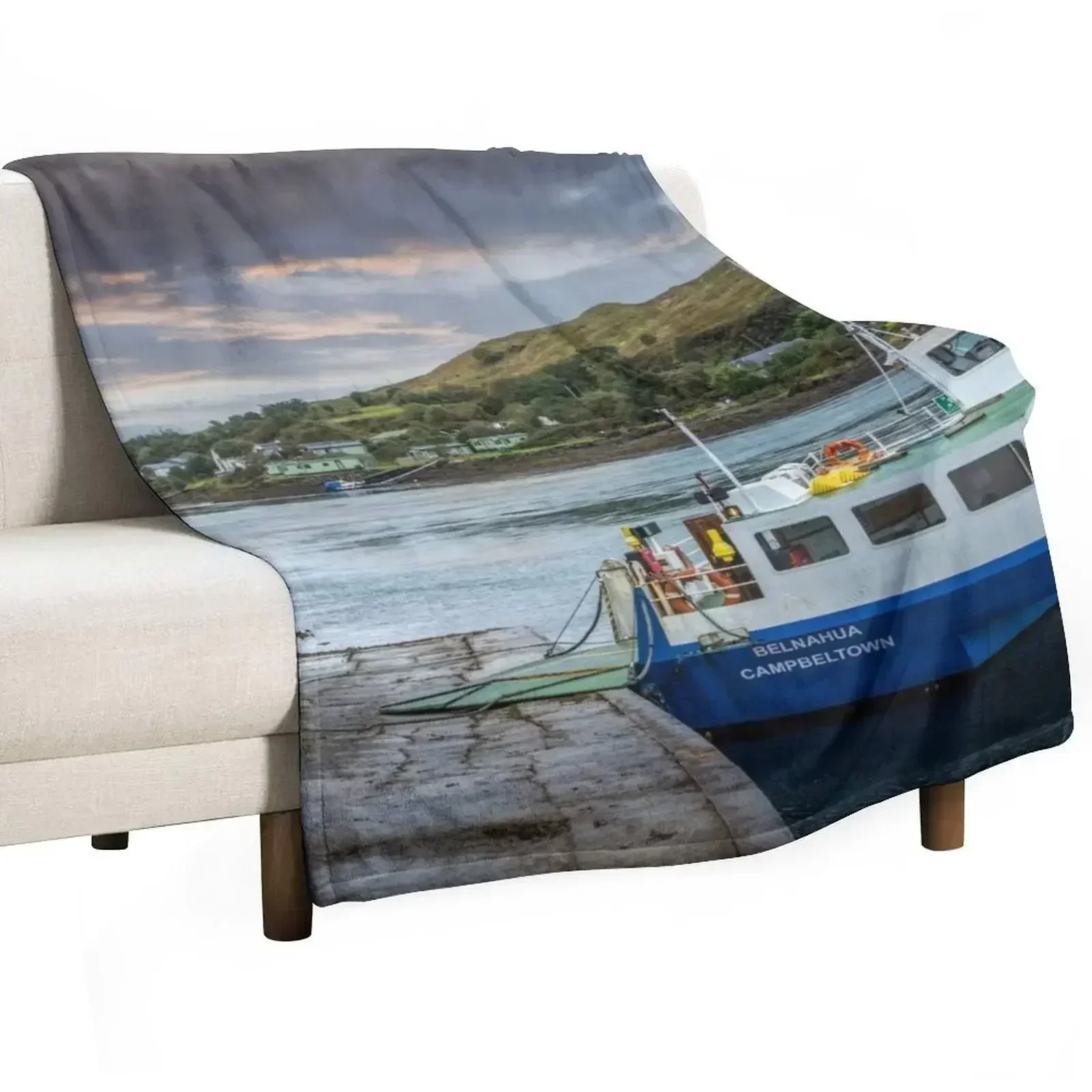 

Cuan Ferry Throw Blanket For Decorative Sofa Thermals For Travel Large Blankets