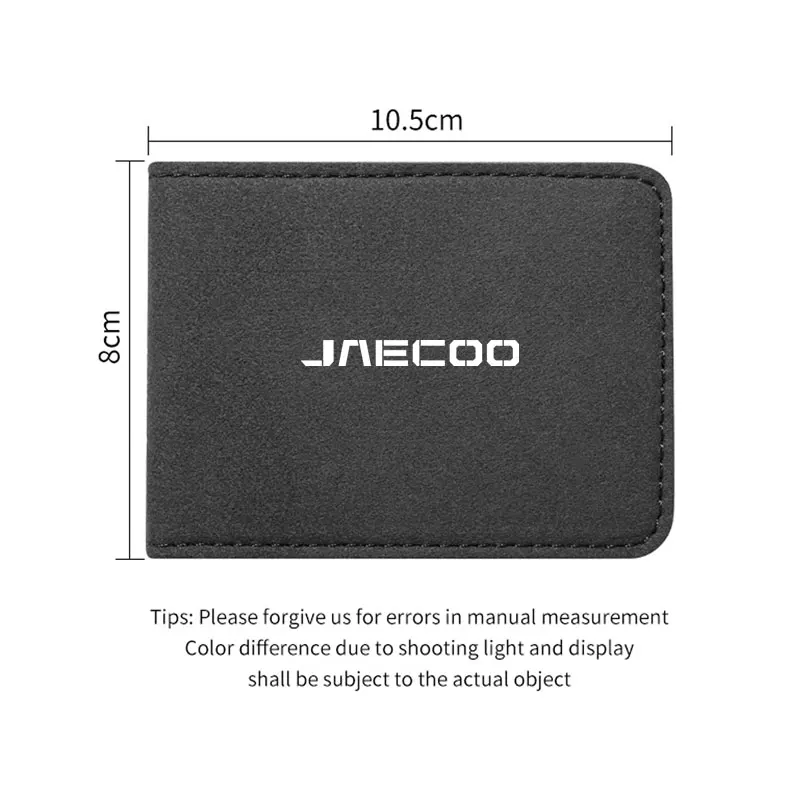Luxury Suede Car Driving License Cover For Chery Jaecoo J7 J8 PHEV J5 EV J6 J3 J4, Multislot ID Card Purse Wallet Auto Interior