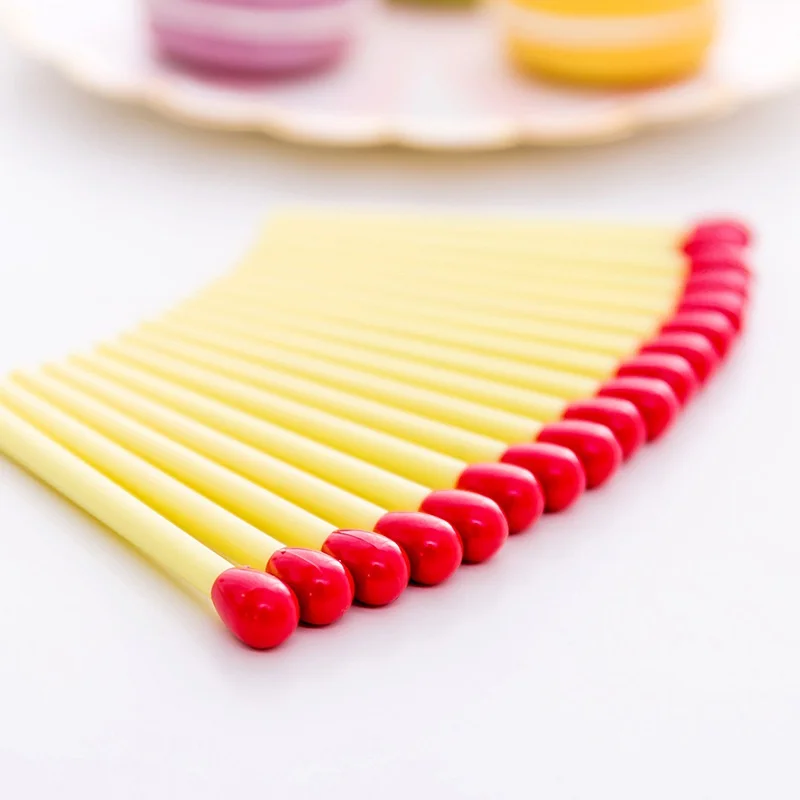 15 قطعة قلم المباراة الإبداعية الجدة الكرة عصا الثقاب S القرطاسية قلم حبر جاف اللوازم المكتبية الهدايا الترويجية