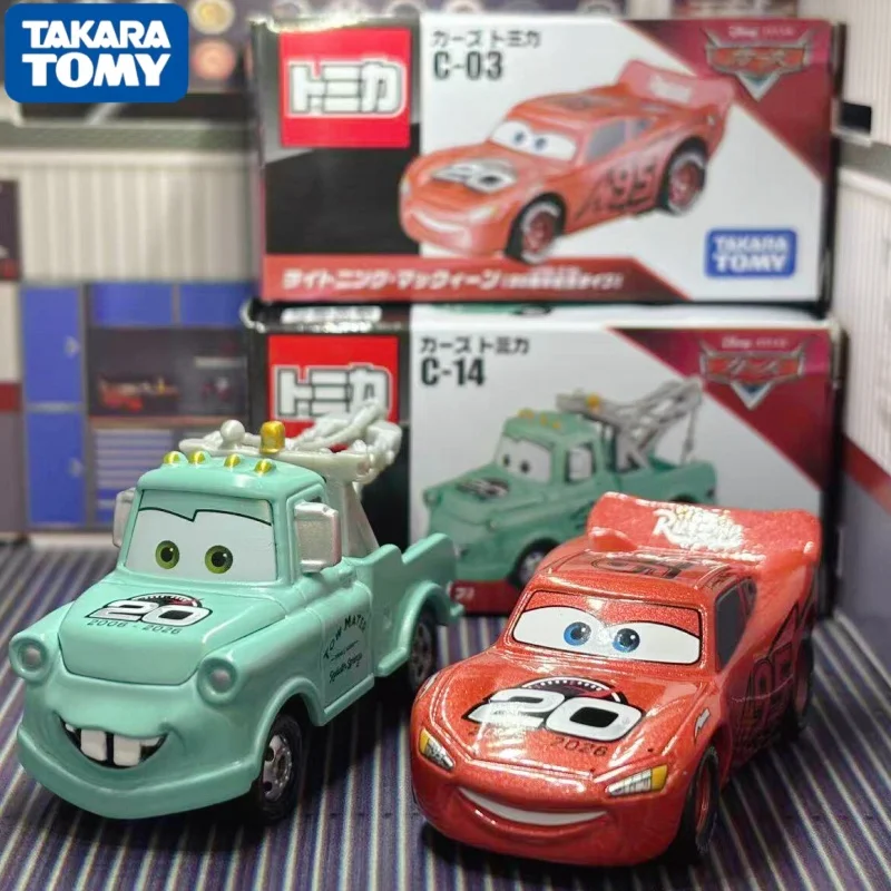 

Genuine Tomy Tomica General Mobilization Mcqueen Racing C-03 Mcqueen C-14 Mater Diecast Toy Car Model Birthday Gift Toys