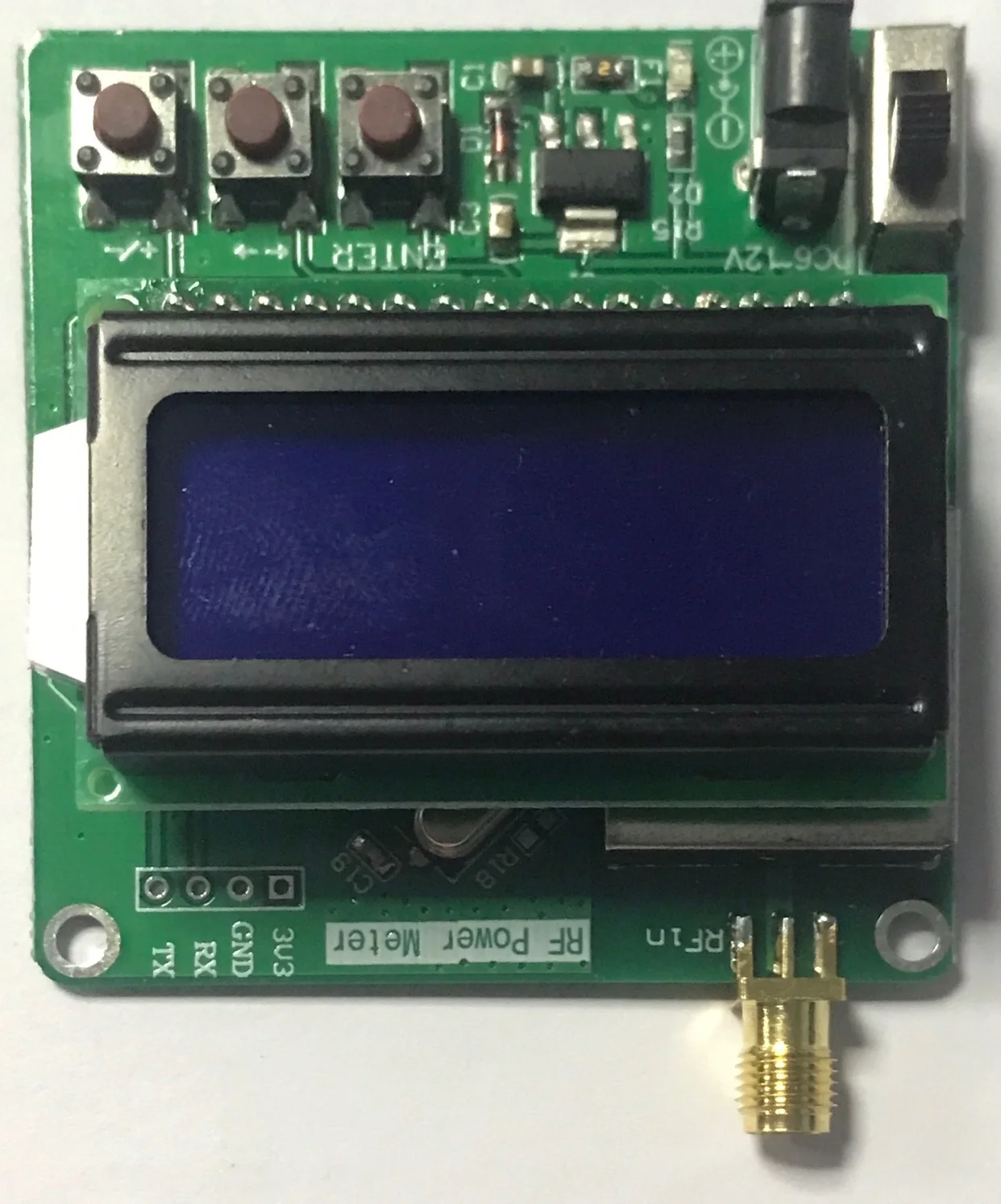 

1M-8G RF Power Meter -5-60dBm with Adjustable Power Attenuation and Digital Signal Strength Display