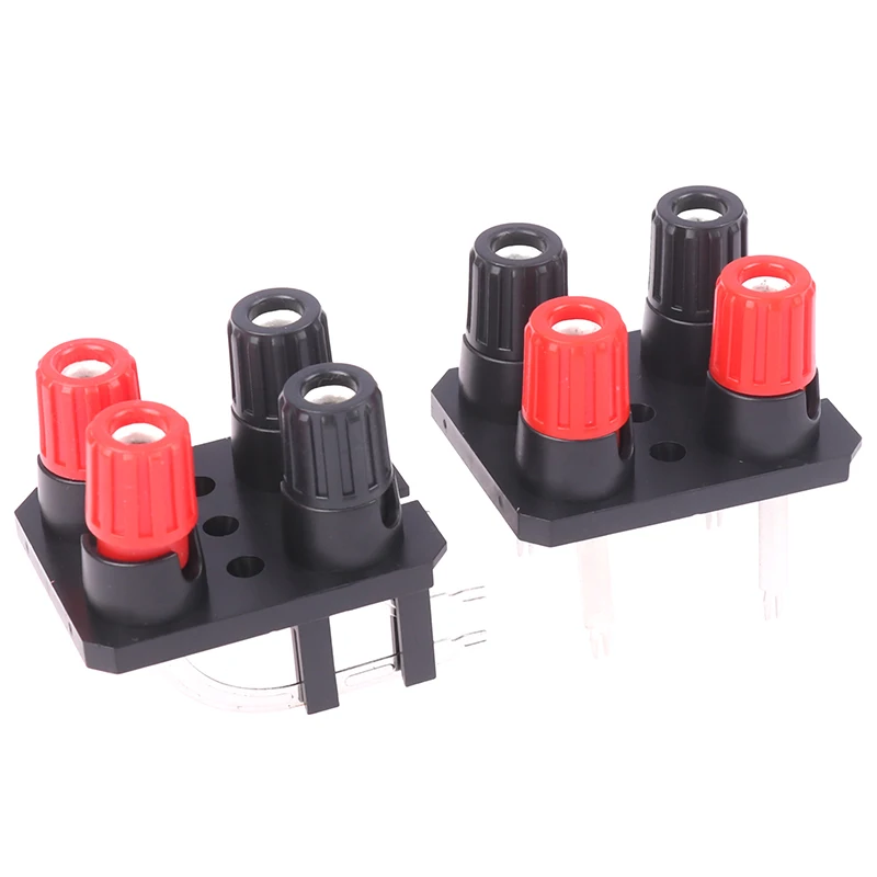 

1Pcs FLJR 2pc External Banana Jack 4Pin Speaker Amplifier Wire Clip Socket WP4-10 Terminal