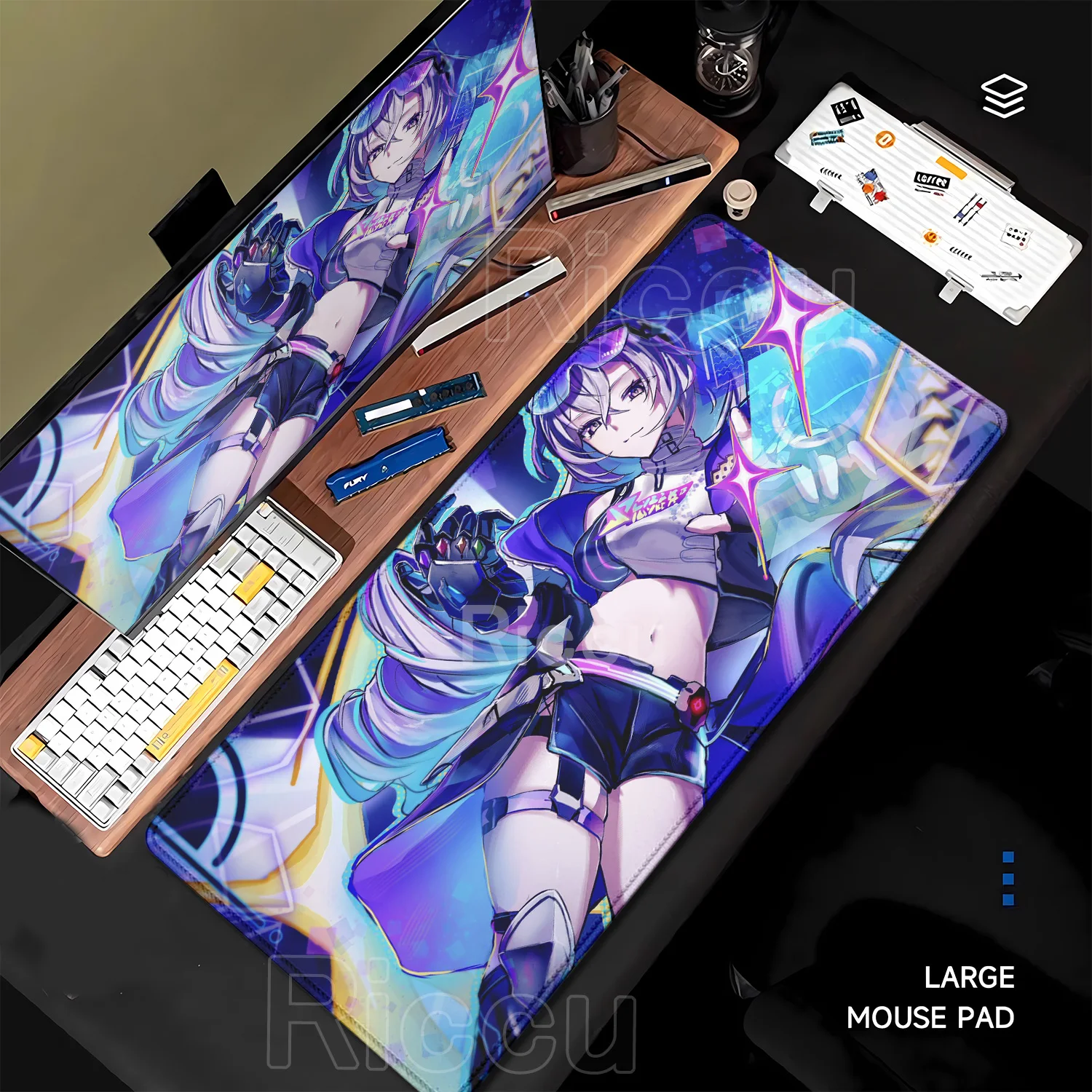 Mouse Mat Silver Wolf LV.999 H - Pc Gaming Girl review and price