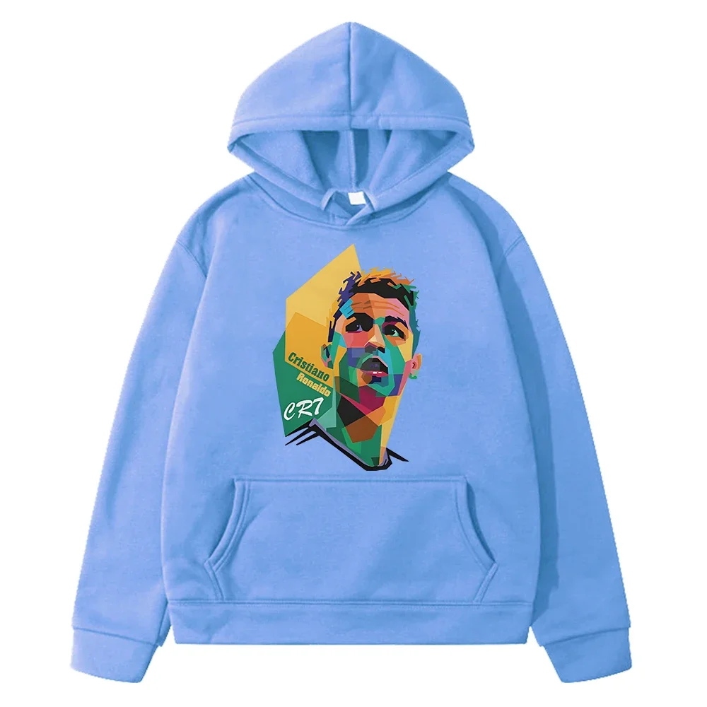 

Football fan CR7 printed anime hoodie Kawaii sweatshirt Fleece pullover Autumn Jacket boy Hoodies y2k sudadera kids clothes girl