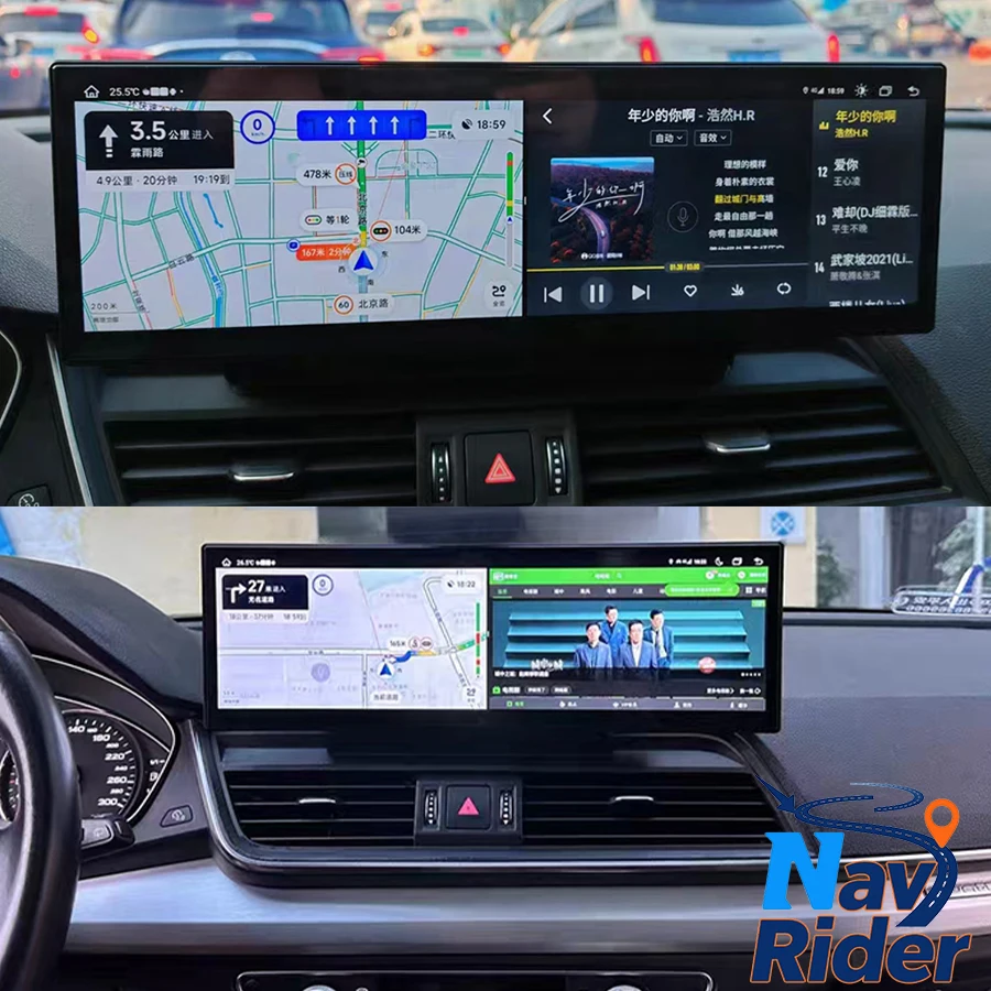 

For Audi Q5 Q5L Sq5 2018-2020 CarPlay Android Autoradio Stereo Car GPS Multimedia Video Player HeadUnit14.9inch Screen Wireless