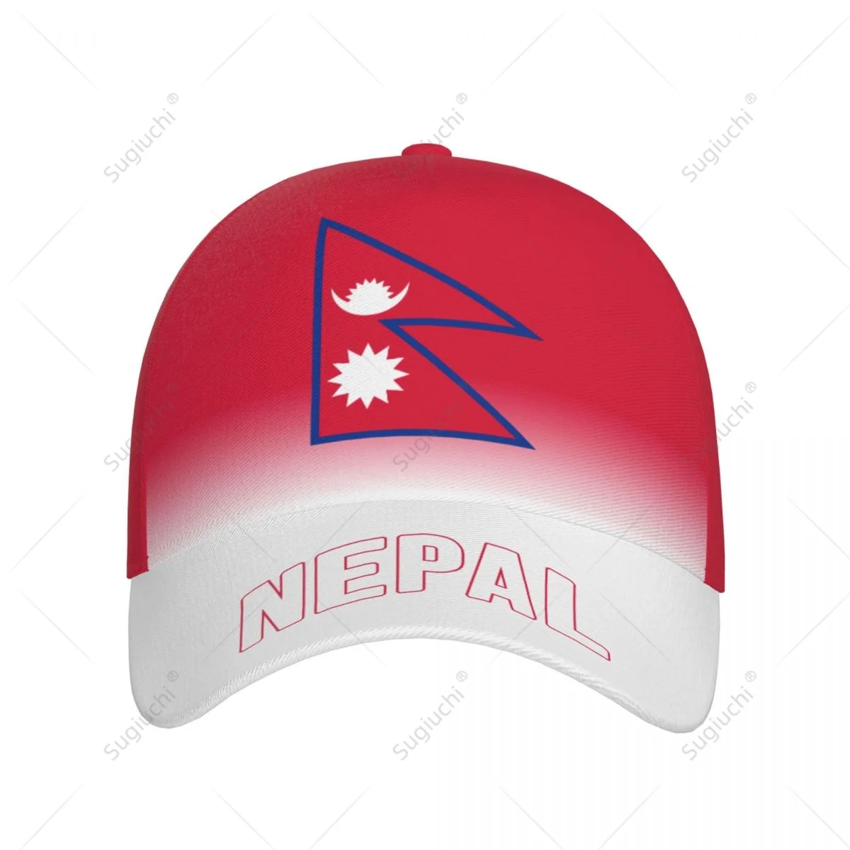 Unisex Baseball Cap Hat Nepal Flag Gradient Color 3D Printing for Tennis Outdoor Bike Bicycle Golf Baseball Sports Fans