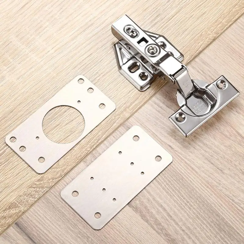 Placa reparo A2UD Cabinete Placa reparo Punto aço inoxidável Suportes reparo Kitchen Fixing Parafundos