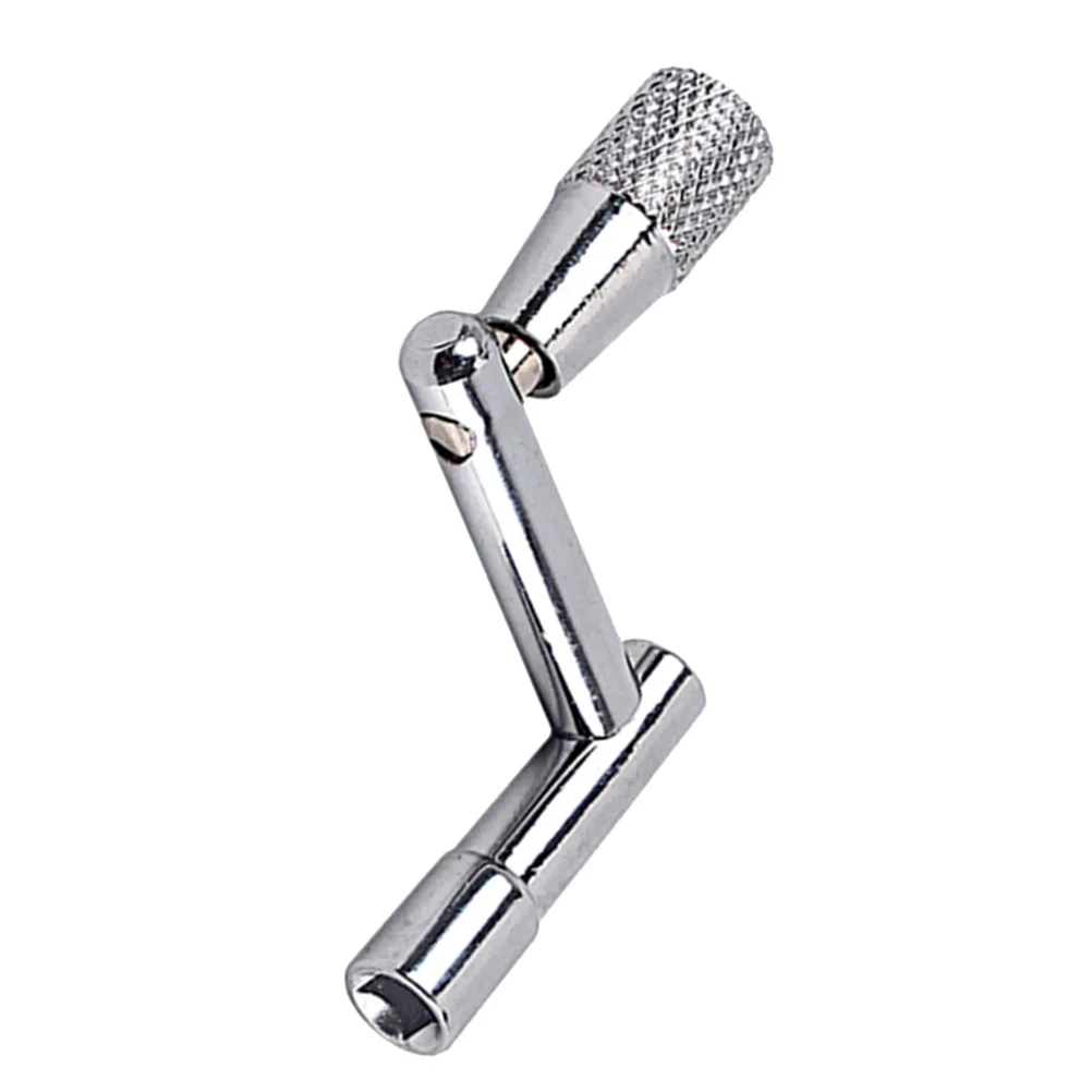 

Heavy Duty Z Shape Metal Drum Tuning Key Silver Anti-Slip Texture Handle Comfortable Drum Wrench Quick Remove Tension Rods Tool