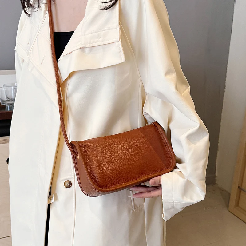 

Women Crossbody Bags for Ladies High Capacity Shoulder Handbag Female Purse 100%real Cowhide Genuine Leather Sac