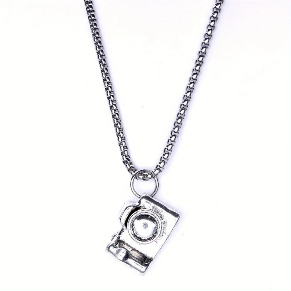 New Trendy Retro Camera Pendant Necklace Party Cool Style Valentine\'s Day Design Simple Fashion Men\'s Gift Sweater Chain Jewelry