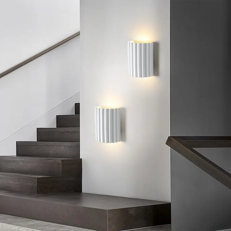 Northern Europe Wall Lamps LED Resin Sconces Bedside Aisle Stair Balcony Corridor Study Reading Modern Home Decor Light Fixture