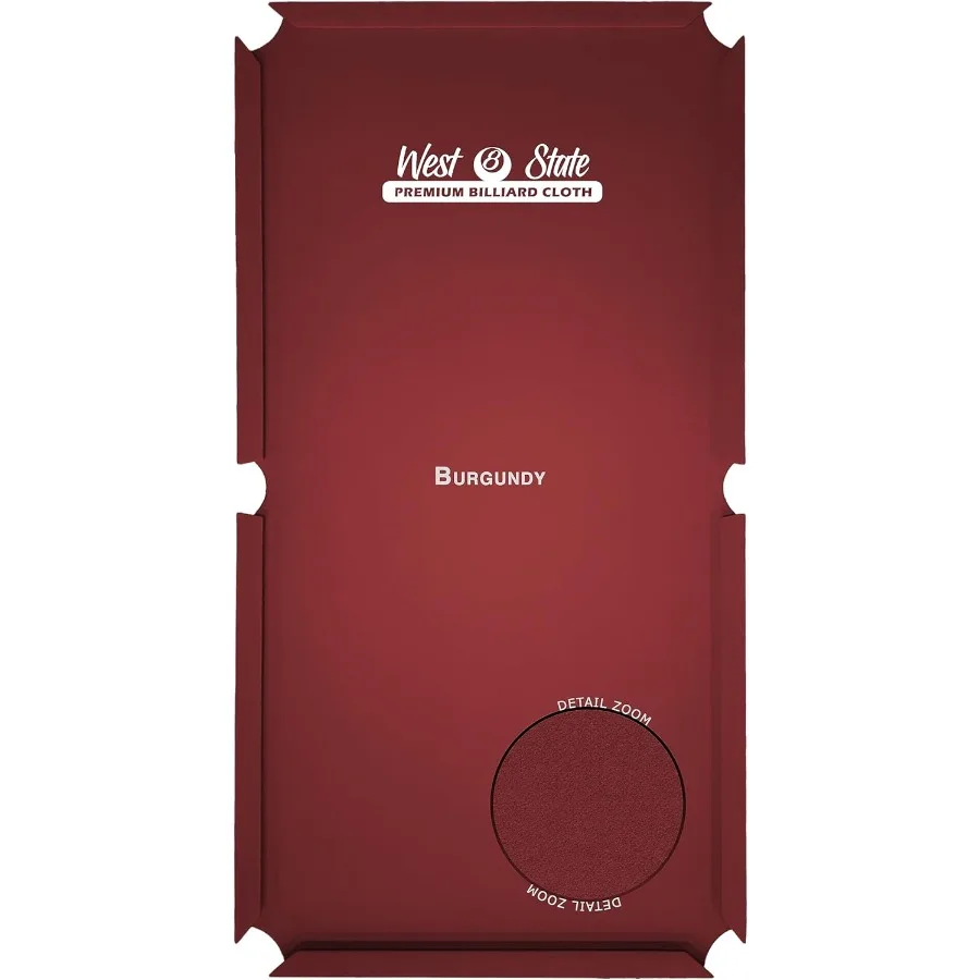 

21 oz Pre-Cut Pool Table Felt Replacement Kit for Tables - Wool and Nylon Blend with Teflon - Multiple Colors