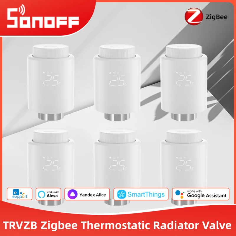 

SONOFF Smart TRV Zigbee термостатический радиаторный клапан TRVZB умный дом контроллер температуры отопления поддержка приложения/голосовое управление