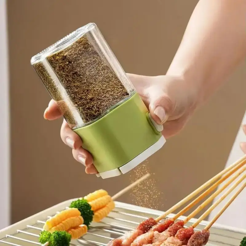 1pc Pre-mixed Salt Dispenser Kitchen Seasoning Jar Cumin Sprinkler Airtight Moisture-proof Seasoning Dispenser