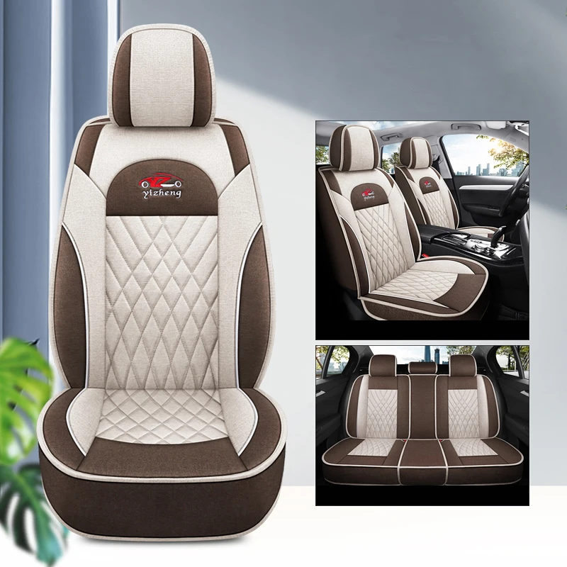 

Универсальные чехлы на автомобильные сиденья для Renault Megane 3 4 Talisman Arkana Logan Ford Focus MK1 MK2 Auto Accesorios Flax Breathable