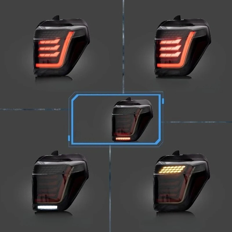 Accessories Tail Light Assembly LED with Sequential Turn Signal Reverse Brake Taillight