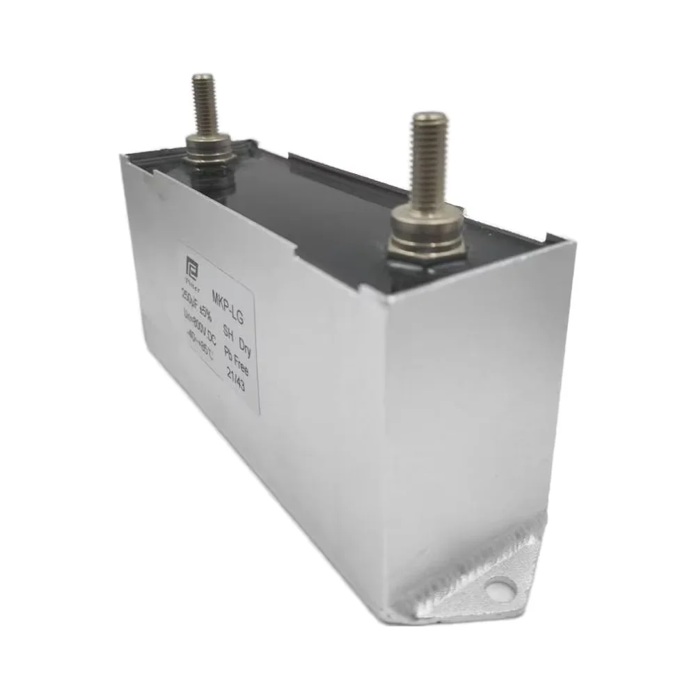 

Индивидуальный высоконепрочный промышленный конденсатор постоянного тока 550 мкФ-5000 мкФ Высококачественный прочный тонкопленочный MKP-LG промышленного класса