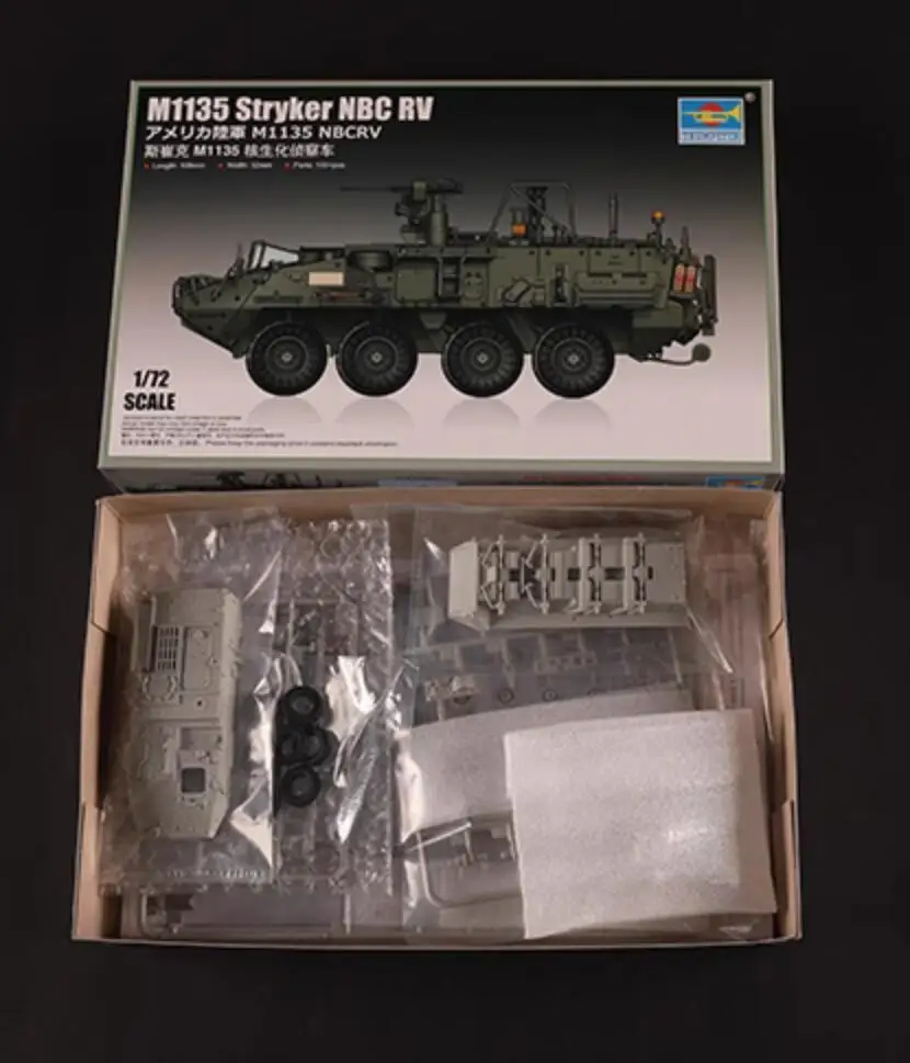 Trumpeter 07429 1/72 Scale M1135 Stryker NBC RV Plastic Model Armor Kit