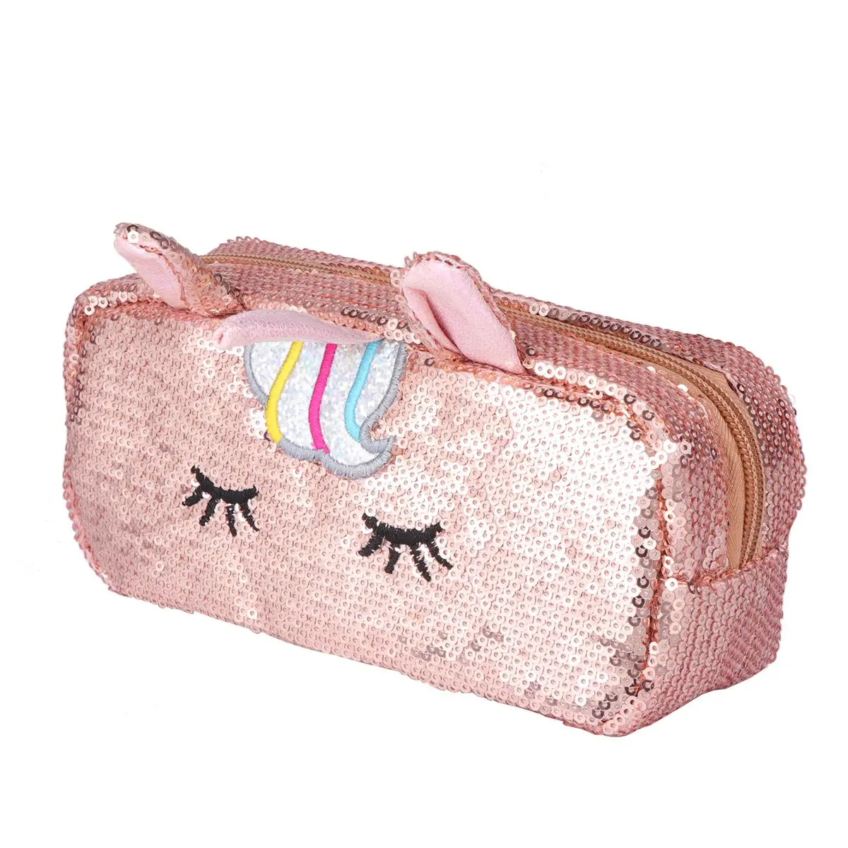 Sequin Pencil Bags High Quality Material Multifunction Pencil Pouch Smooth Zipper Multifunctional Pen Case Storage Bag