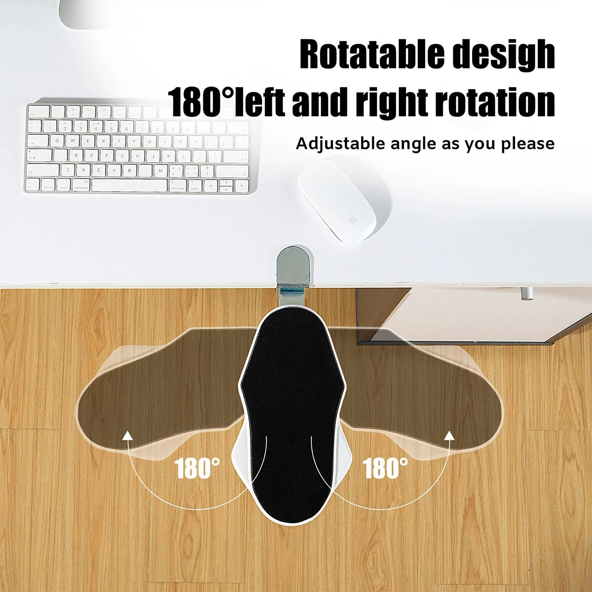 Computer Arm Rest Support Extender for Desk Adjustable Rest Pad Holder Ergonomic Elbow Rest Holder Folding Rotating Desk