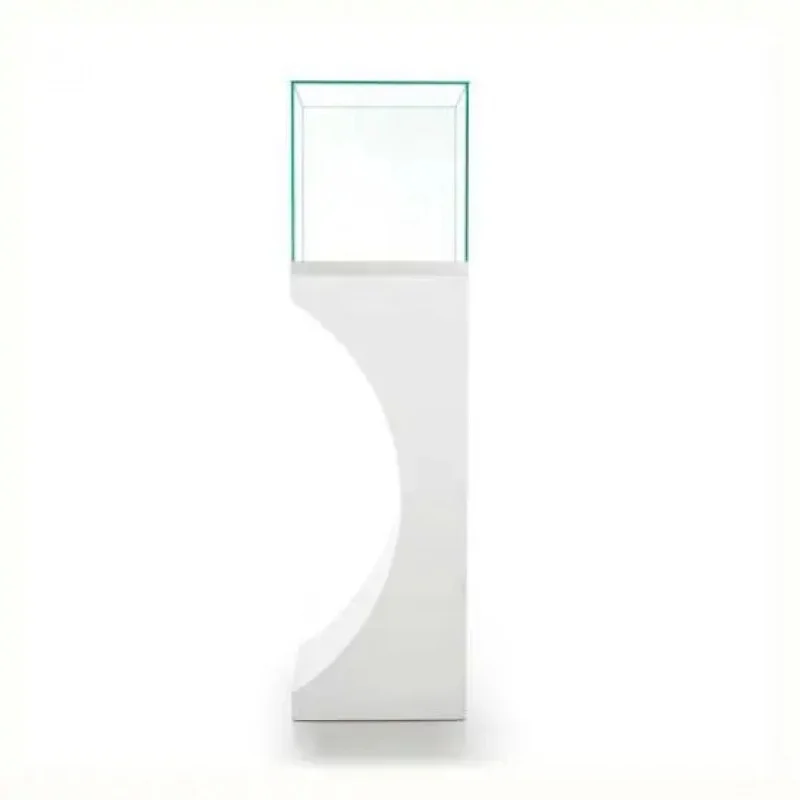 custom.Smooth and Beautiful Streamlined Design Jewelry Shop Cabinet Strong Support Aesthetics Showcase