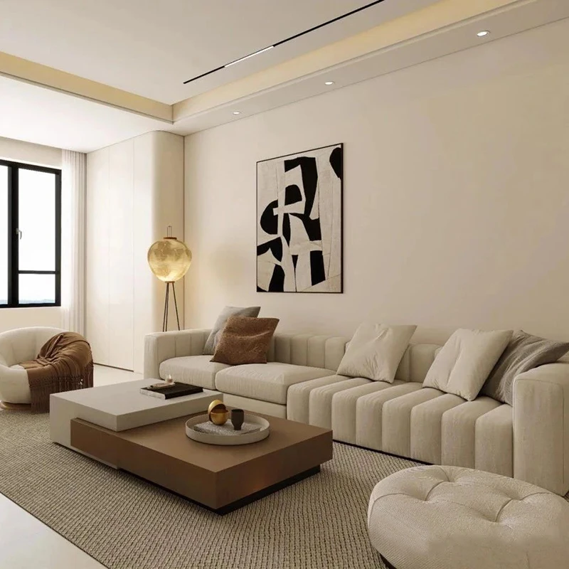 モダン家具　別荘向けカスタマイズ　高級ダイニングテーブルとテレビキャビネット（ホテル用）