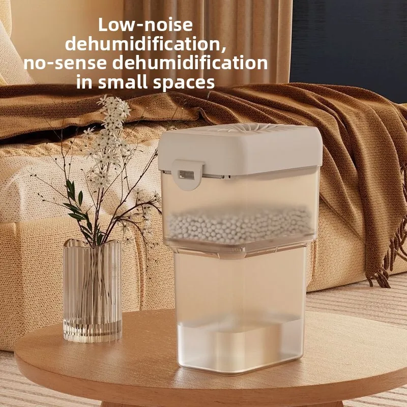 Dehumidifier household small portable anti-moisture three-speed adjustment with LED light USB socket indoor air purification