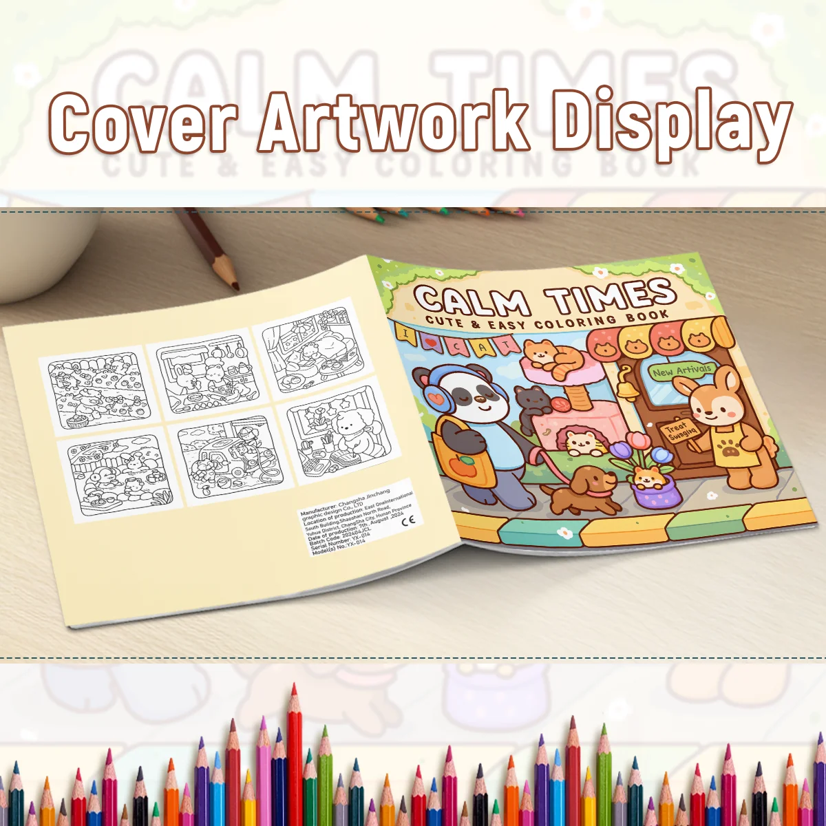 كتاب تلوين أنماط جريئة وسهلة للبالغين، كتاب رسم لطيف، هدية مثالية للحفلات وأعياد الميلاد #3