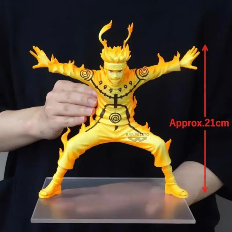 

100% Genuine Bandai Namco Banpresto Naruto Shippuden Grandista Uzumaki Naruto 2 Collector Ornament Anime Figure Model Toy Gift