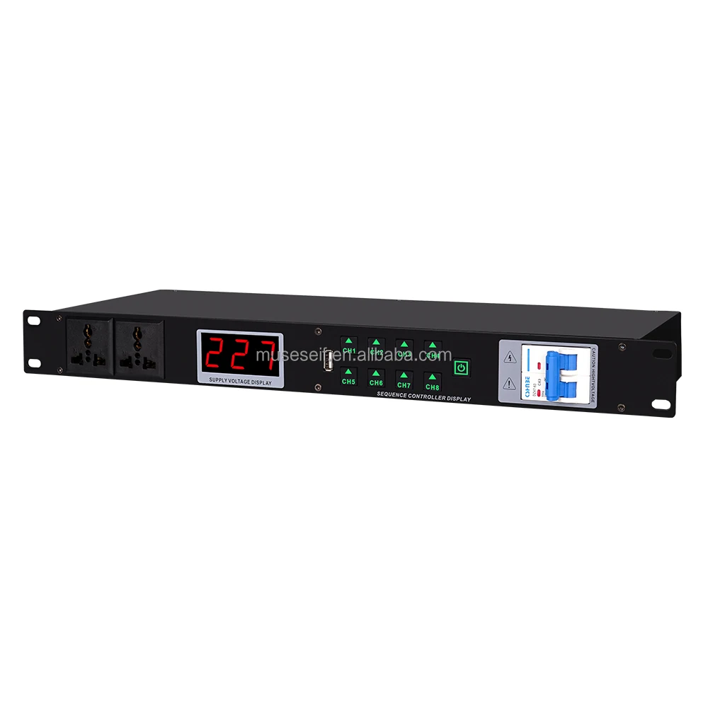 EIF//KD309S Independent air Switch 8-way Power Supply Sequencer With Filter Suitable for Sound System Stage Performance