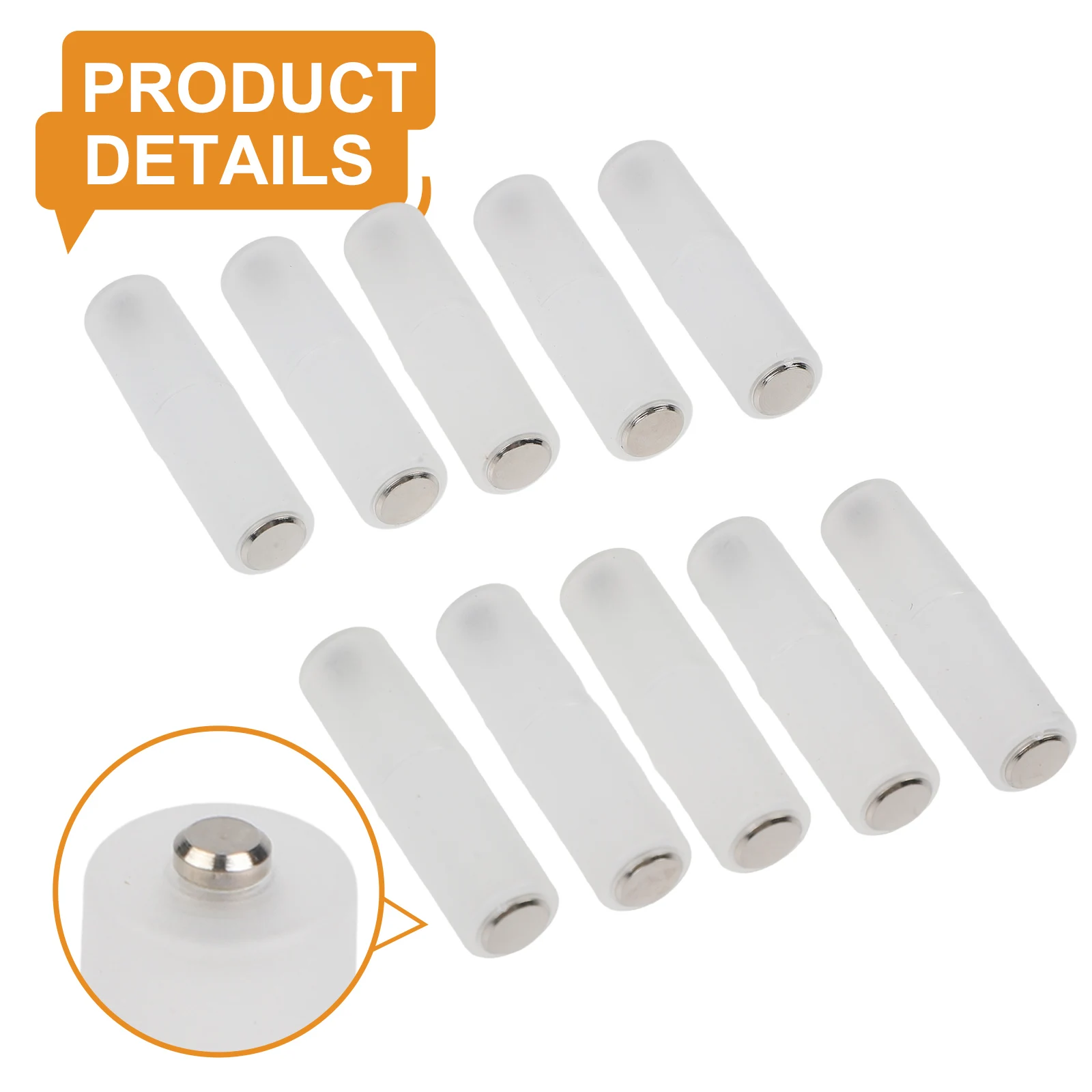 AAA to AA Battery Adapter Converter 10pcs with Holder Case Switcher for Use in Electronics and Portable Devices