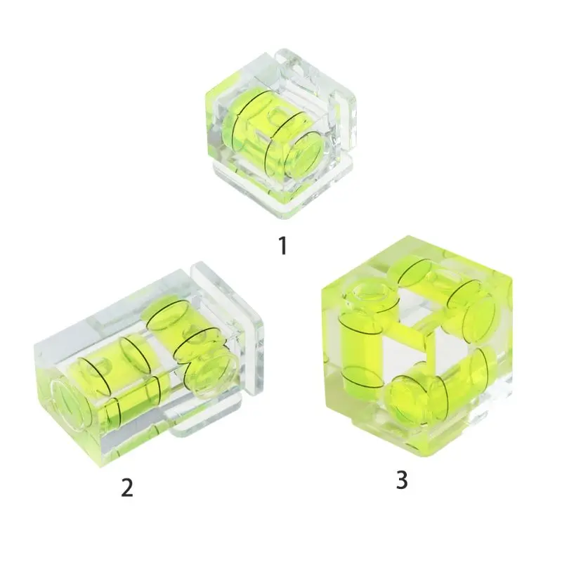 One/Two/Three-Dimensional Bubble Spirit Level For Camera Level Adapter For Cameras Measure Tools