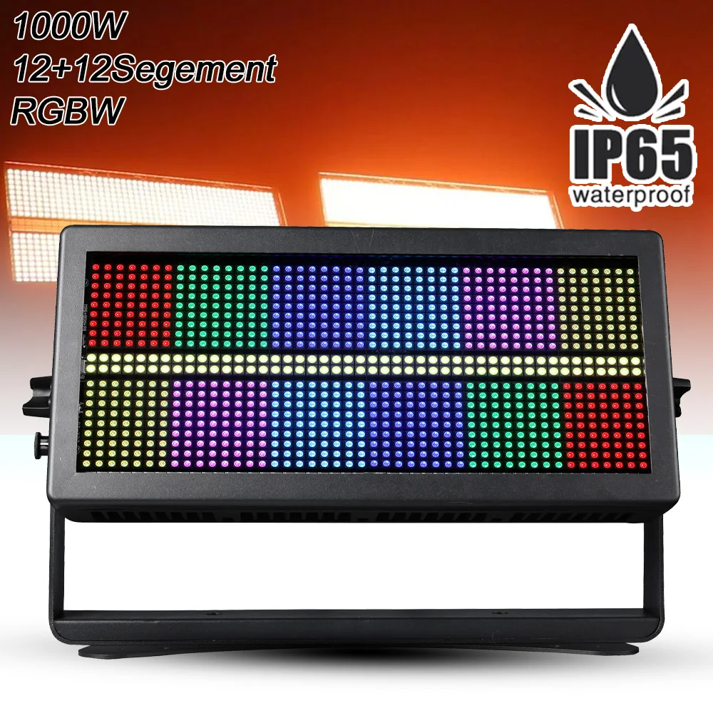 

YUER Waterproof IP65 Strobe Light LED 1000w Pixel Control DMX512 RDM Strobe Flash Effect Wash Dj Club Outdoor Stage Lighting