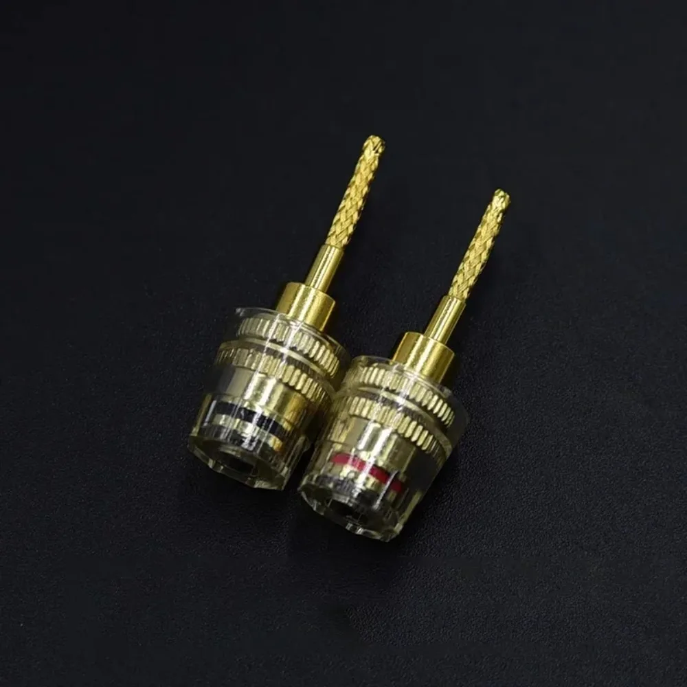 HiFi 24K Gold Plated Thickened Copper U-shaped Y Spade Speaker Cable Terminal Adapter (Fits 6-9mm / Max 4.0mm Wire) - view 3