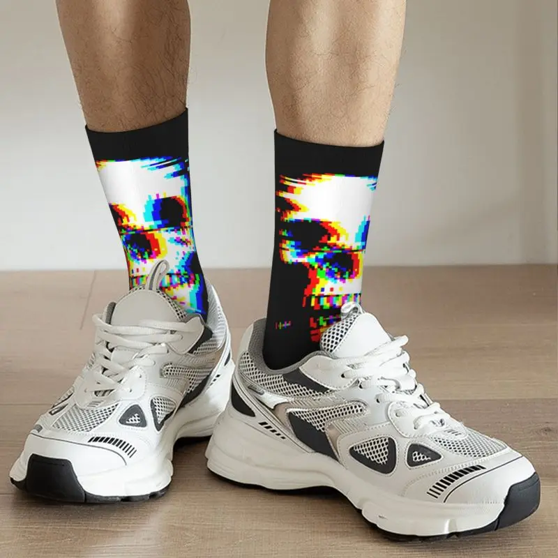 Error 404 User Not Found Mens Crew Socks Unisex Fashion 3D Print Computer Geek Programmer Dress Socks