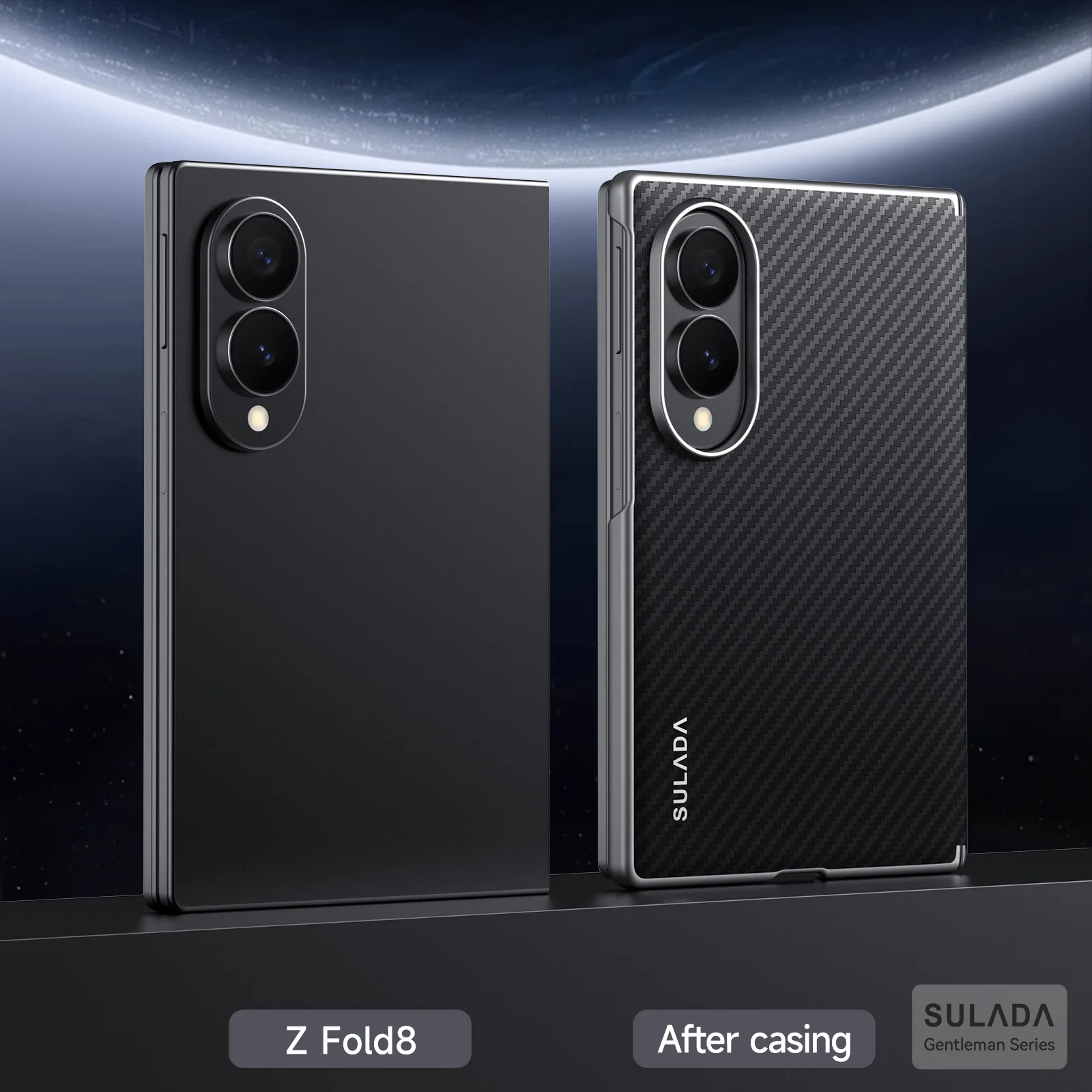 For Samsung Galaxy Z Fold 8 Wide Case Luxury Classic Skin-Friendly Frosted Hinge Leather Magnetic Cover Shockproof Accessories