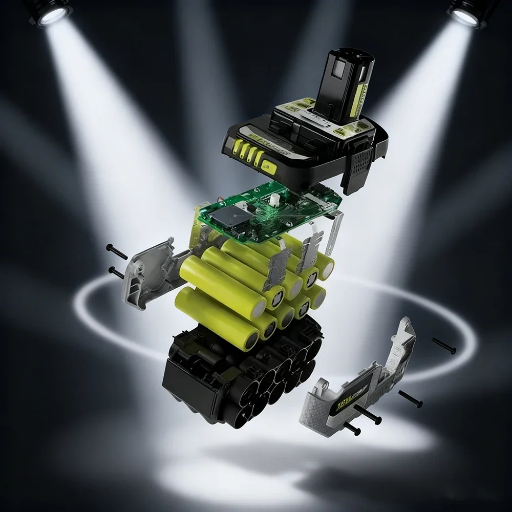 

RYOBI 18V Two-Way Charger PSC with 100W Fast Charge, USB Port for P104 P108 P109 RB18L20 P107 18V 8000mAh Power Tools Battery